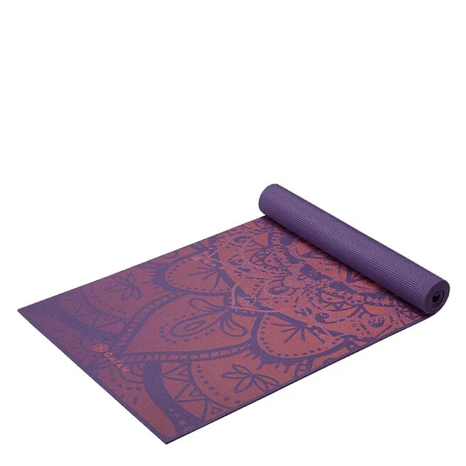 Gaiam 6mm Premium Yoga Mat Athenian Rose Metallic 3 Gaiam 6mm Premium Yoga Mat Athenian Rose Metallic