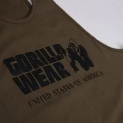 Gorilla Wear Classic Tank Top, Army Green -Udstyr og tilbehør butik 901044000r gorilla wear classic tank top army green 2 2