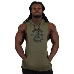 Gorilla Wear Lawrence Hooded Tank Top, Black -Udstyr og tilbehør butik 901214000r lawrence hooded tank top army green 2 1