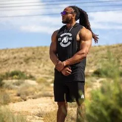 Gorilla Wear Lawrence Hooded Tank Top, Black -Udstyr og tilbehør butik 901219000r lawrence hooded tank top black 8 1