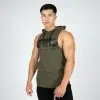 Gorilla Wear Rogers Hooded Tank Top, Army Green -Udstyr og tilbehør butik 901274000R Gorilla Wear Rogers Hooded Tank Top Army Green 01 0922