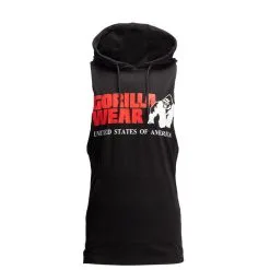 Gorilla Wear Rogers Hooded Tank Top, Black