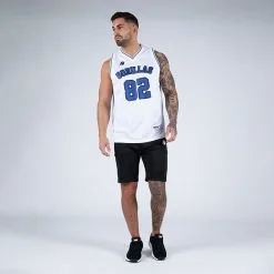 Gorilla Wear San Mateo Jersey Tank Top, White/Blue -Udstyr og tilbehør butik 901331030R Gorilla Wear San Mateo Jersey Tank Top White Blue 05 0922