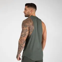Gorilla Wear Milo Drop Armhole Tank Top, Green -Udstyr og tilbehør butik 901364000R Gorilla Wear Milo Drop Armhole Tank Top Green 02 0922