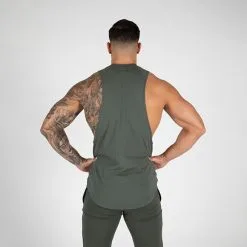 Gorilla Wear Milo Drop Armhole Tank Top, Green -Udstyr og tilbehør butik 901364000R Gorilla Wear Milo Drop Armhole Tank Top Green 03 0922