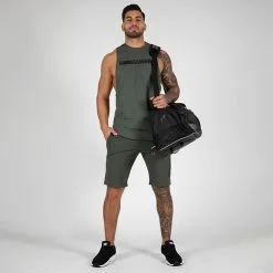 Gorilla Wear Milo Drop Armhole Tank Top, Green -Udstyr og tilbehør butik 901364000R Gorilla Wear Milo Drop Armhole Tank Top Green 04 0922