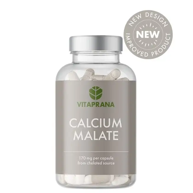 Vitaprana Calcium Malate, 100 Caps 3 Vitaprana Calcium Malate, 100 Caps