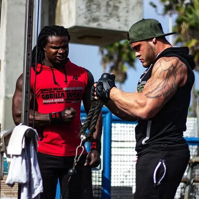 Gorilla Wear Melbourne SL Hooded T-Shirt, Red 5 Gorilla Wear Melbourne SL Hooded T-Shirt, Red - Billede 3