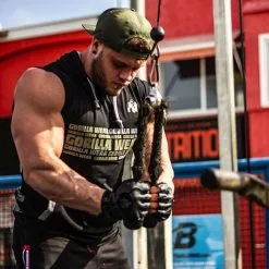 Gorilla Wear Melbourne S/L Hooded T-Shirt, Black -Udstyr og tilbehør butik 905169000r melbourne s l hooded t shirt black 4