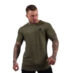 Gorilla Wear Detroit T-Shirt, Army Green -Udstyr og tilbehør butik 905294000r detroit t shirt army green 6 1