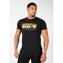 Gorilla Wear Classic T-Shirt, Army Green -Udstyr og tilbehør butik 905539220R Gorilla Wear Classic T Shirt blackgold 01 feb21 3