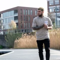 Gorilla Wear Dover Oversized T-shirt, Black -Udstyr og tilbehør butik 90554120R Gorilla Wear Dover Oversized T shirt Beige 08 0821