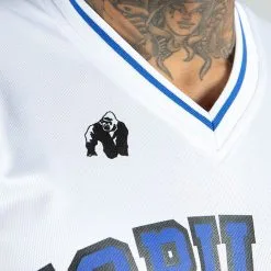 Gorilla Wear San Mateo T-Shirt, White/Blue -Udstyr og tilbehør butik 905611030R Gorilla Wear San Mateo T Shirt White Blue 05 0922