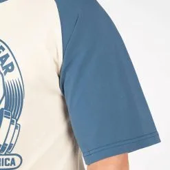 Gorilla Wear Logan Oversized T-Shirt, Beige/Blue -Udstyr og tilbehør butik 905681230R Gorilla Wear Logan Oversized T Shirt BeigeBlue 0922 2