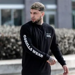 Gorilla Wear Boise Oversized Long Sleeve, Black -Udstyr og tilbehør butik 90607900R Gorilla Wear Boise Oversized Long Sleeve Black 11 0821