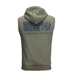 Gorilla Wear Springfield S/L Zipped Hoodie, Army Green -Udstyr og tilbehør butik 907054090R Gorilla Wear Springfield SL Zipped Hoodie Army Green juli20 02