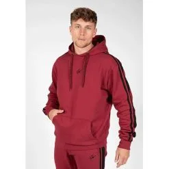 Gorilla Wear Banks Oversized Hoodie, Burgund Red/Black -Udstyr og tilbehør butik 907165900R Gorilla Wear Banks Oversized Hoodie burgundy redblack 01 mars21 1