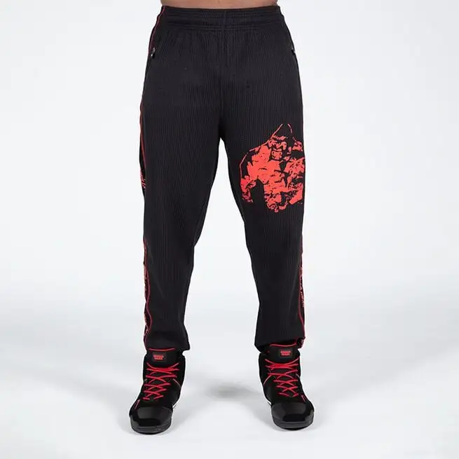 Gorilla Wear Buffalo Old School Workout Pants, Black/Red 3 Gorilla Wear Buffalo Old School Workout Pants, Black/Red