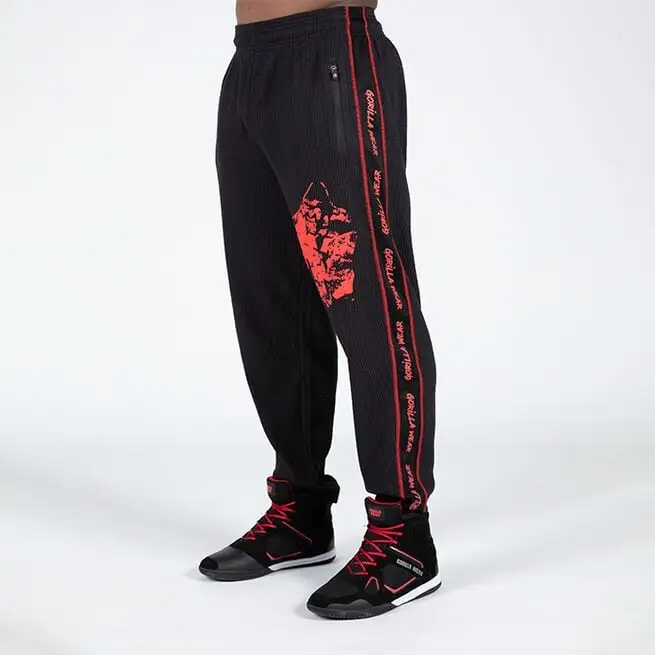 Gorilla Wear Buffalo Old School Workout Pants, Black/Red 4 Gorilla Wear Buffalo Old School Workout Pants, Black/Red - Billede 2