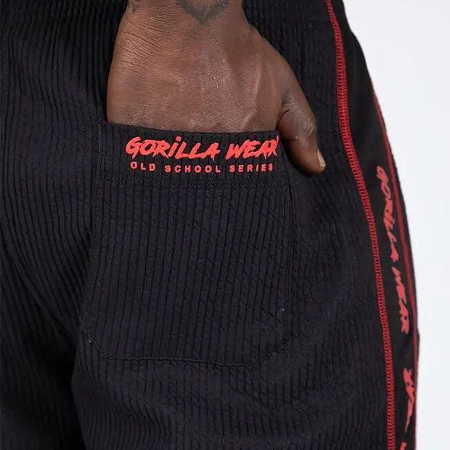 Gorilla Wear Buffalo Old School Workout Pants, Black/Red 10 Gorilla Wear Buffalo Old School Workout Pants, Black/Red - Billede 8