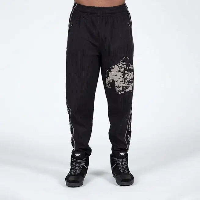Gorilla Wear Buffalo Old School Workout Pants, Black/Grey 3 Gorilla Wear Buffalo Old School Workout Pants, Black/Grey