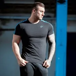 Gorilla Wear Chester T-Shirt, Black/Blue -Udstyr og tilbehør butik 909533000R Gorilla Wear Chester T Shirt BlackBlue juli20 05 1