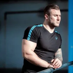 Gorilla Wear Chester T-Shirt, Black/Yellow -Udstyr og tilbehør butik 909533000R Gorilla Wear Chester T Shirt BlackBlue juli20 06