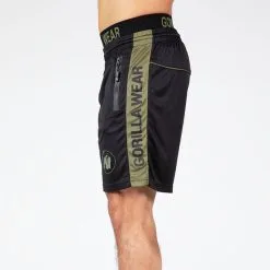 Gorilla Wear Atlanta Shorts, Black/Green -Udstyr og tilbehør butik 909989041R Gorilla Wear Atlanta Shorts Black Green 07 0922