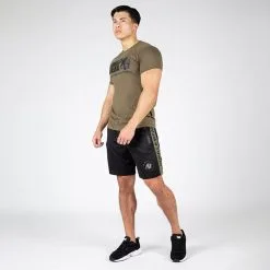 Gorilla Wear Atlanta Shorts, Black/Green -Udstyr og tilbehør butik 909989041R Gorilla Wear Atlanta Shorts Black Green 10 0922