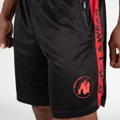 Gorilla Wear Atlanta Shorts, Black/Red -Udstyr og tilbehør butik 909989051R Gorilla Wear Atlanta Shorts Black Red 09 0922