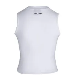 Gorilla Wear Livonia Crop Top, White -Udstyr og tilbehør butik 915371000R Gorilla Wear Livonia Crop Top White 0922 2