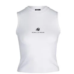 Gorilla Wear Livonia Crop Top, White -Udstyr og tilbehør butik 915371000R Gorilla Wear Livonia Crop Top White 0922 3