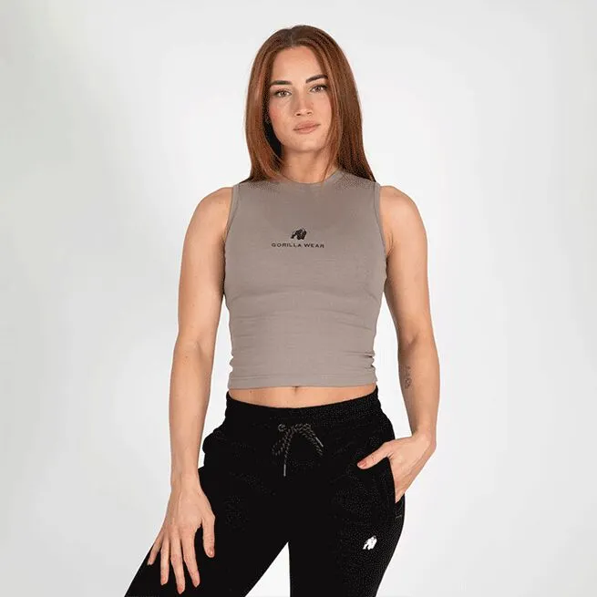 Gorilla Wear Livonia Crop Top, Beige 3 Gorilla Wear Livonia Crop Top, Beige