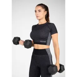 Gorilla Wear Selah Seamless Crop Top, Black -Udstyr og tilbehør butik 91543900 Gorilla wear selah seamless crop top black 04 mars23