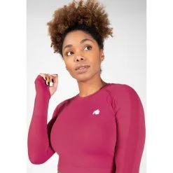 Gorilla Wear Hilton Seamless Long Sleeve, Fuchsia -Udstyr og tilbehør butik 91603600R Gorilla Wear Hilton Seamless Long Sleeve Fuchsia 03 april22