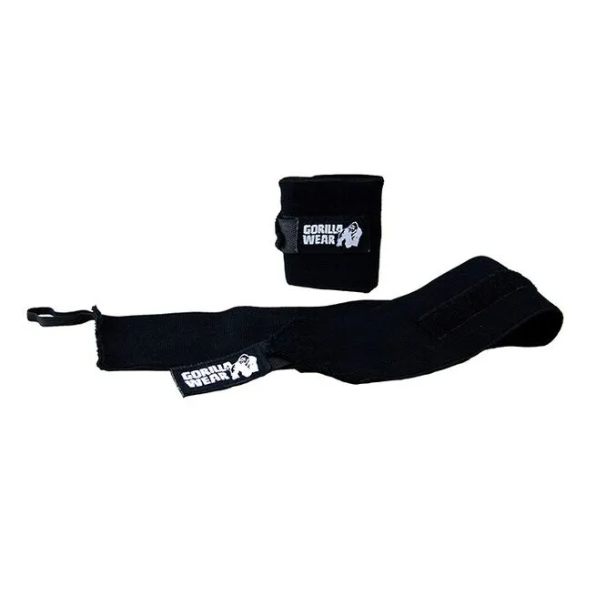 Gorilla Wear Gear Wrist Wraps Basic, Black 4 Gorilla Wear Gear Wrist Wraps Basic, Black - Billede 2
