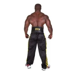 Gorilla Wear Gear 6 Inch Padded Leather Belt, Black/Gold -Udstyr og tilbehør butik 991079001r full leather padded belt black gold 2