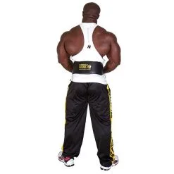 Gorilla Wear Gear 6 Inch Padded Leather Belt, Black/Gold -Udstyr og tilbehør butik 991079001r full leather padded belt black gold 3