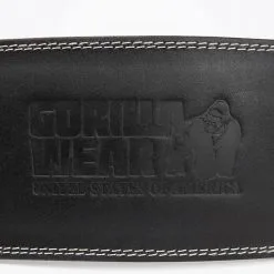 Gorilla Wear Gear 6 Inch Padded Leather Belt, Black/Black -Udstyr og tilbehør butik 9910790911R GW 6 Inch Padded Leather Belt Black 0921