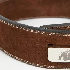 Gorilla Wear Gear 4 Inch Powerlifting Lever Belt, Brown -Udstyr og tilbehør butik 991100129R Gorilla Wear 4 Inch Powerlifting Lever Belt Brown 04 0322