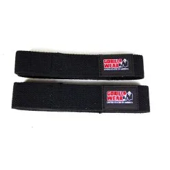 Gorilla Wear Gear Lifting Straps, Black