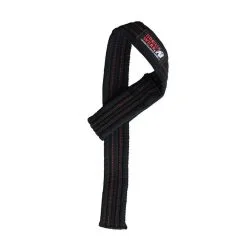 Gorilla Wear Gear Hardcore Lifting Straps, Black/red -Udstyr og tilbehør butik 9912490000 hardcore lifting straps black red 1