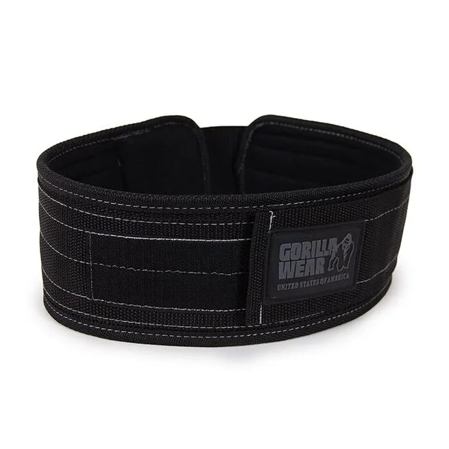 Gorilla Wear Gear 4 Inch Nylon Belt, Black 4 Gorilla Wear Gear 4 Inch Nylon Belt, Black - Billede 2