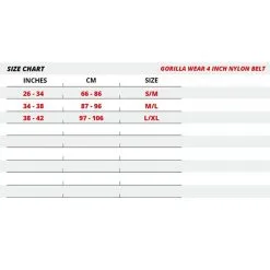 Gorilla Wear Gear 4 Inch Nylon Belt, Black 13 Gorilla Wear Gear 4 Inch Nylon Belt, Black -Udstyr og tilbehør butik 991399081r 4 inch nylon belt black 6