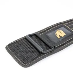 Gorilla Wear Gear 4 Inch Nylon Belt, Black/gold -Udstyr og tilbehør butik 991399221R Gorilla Wear 4 Inch Nylon Belt black gold 02 0522