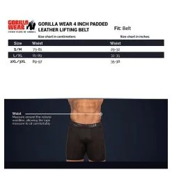 Gorilla Wear Gear 4 Inch Padded Leather Belt, Army Green 11 Gorilla Wear Gear 4 Inch Padded Leather Belt, Army Green -Udstyr og tilbehør butik 9915640011R 4 GWInch Padded Leather Belt Army Green 4 0921