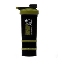 Gorilla Wear Shaker 2 Go 500 Ml + 130 Ml X 2, Black/Army Green