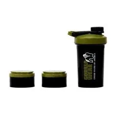 Gorilla Wear Shaker 2 Go 500 Ml + 130 Ml X 2, Black/Army Green -Udstyr og tilbehør butik 9916140900 shaker 2 go 760 ml black army green 4