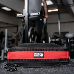 Gorilla Wear Gear GW Nylon Dip Belt, Black/Red -Udstyr og tilbehør butik 9919390509 GW Nylon Dip Belt BlackRed 2 0921
