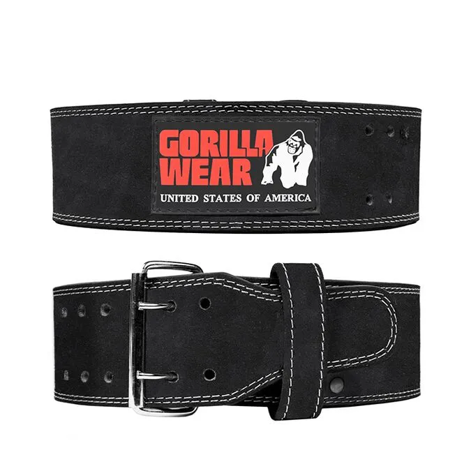 Gorilla Wear Gear 4 Inch Powerlifting Belt, Black 3 Gorilla Wear Gear 4 Inch Powerlifting Belt, Black